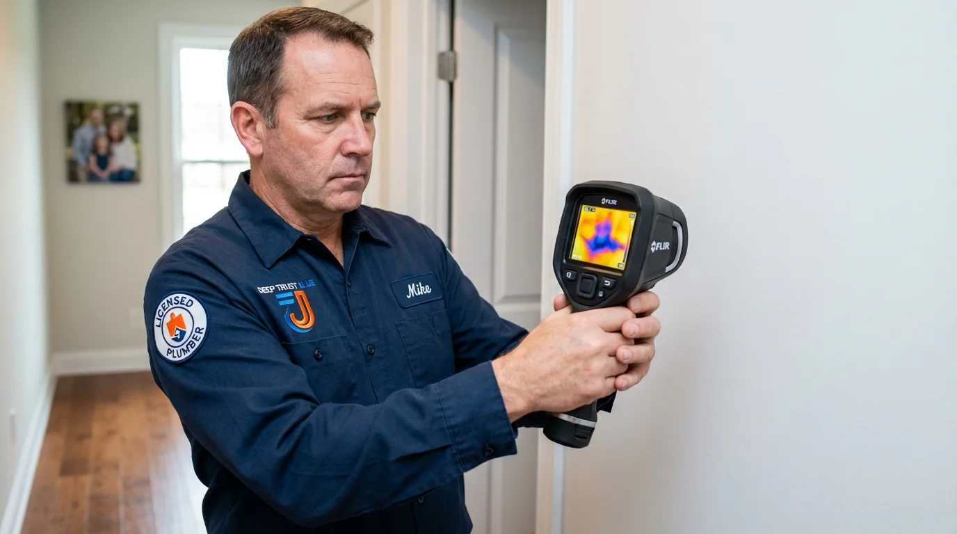 Thermal imaging leak detection by Johns Plumbing LLC in Trafalgar